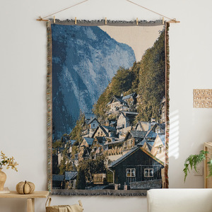 <span class=keywords><strong>Tapisserie</strong></span> murale en tissu géométrique vintage de style ethnique américain - Décoration murale B&B, toile de fond en coton, <span class=keywords><strong>tapisserie</strong></span> suspendue - Product Image 6