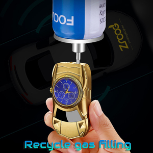 Briquet électronique Zroog à double arc, design flamme rouge, pour hommes, idéal pour l'utilisation de cigarettes ou comme cadeau - Product Image 3