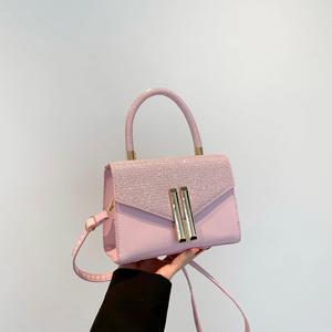 Bolso Bandolera Pequeño Cuadrado de PU para Mujer, Diseño Retro de Nicho, Nueva Tendencia de Moda, Estilo Casual Occidental, Primavera Verano - Product Image 4
