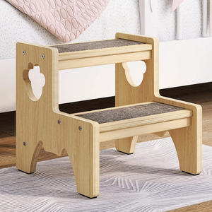 Sinh Thái Thân Thiện Với Gỗ <span class=keywords><strong>2</strong></span> Tier Chống-Trượt Trẻ Em Bằng Gỗ Học Tập Tháp Nhà Bếp Bước Phân Cho Trẻ Mới Biết Đi - Product Image 4