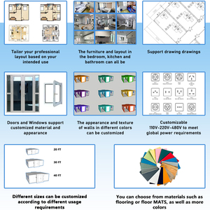 Mạ kẽm prefab nhà di chuyển tùy chỉnh mở rộng container nhà Thanh lịch nhanh chóng xây dựng có thể gập lại bên ngoài biệt thự gia đình - Product Image 6