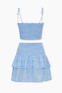 Cammino scozzese floreale da <span class=keywords><strong>donna</strong></span> e minigonna a strati Set senza spalline dolce abito estivo - Product Image 3