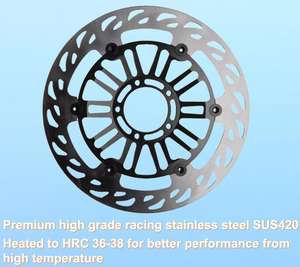 Rotor de disco de Piezas de motocicleta, freno de disco delantero de motocicleta de 320mm para Ducati <span class=keywords><strong>Diavel</strong></span> 1200 <span class=keywords><strong>X</strong></span> <span class=keywords><strong>Diavel</strong></span> 1260s 1260 hasta 2024 modelos - Product Image 2