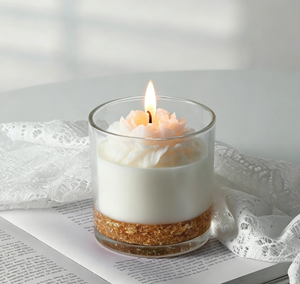 Nouvelle <span class=keywords><strong>bougie</strong></span> parfumée à la camélia dorée faite à la main, 400g, cire de soja, luxe haut de gamme, cadeau souvenir, mariage, anniversaire, fête des mères - Product Image 3