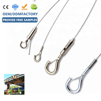 Prix d'usine Kit de suspension réglable en laiton avec câble en acier inoxydable et crochet pour suspension de luminaires