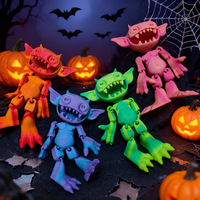 Estatua de Ogro Impresa en 3D Transfronteriza, Modelo Articulado, Juguete Creativo de Halloween, Regalo, Decoración