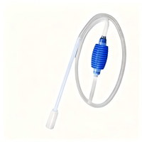 Changeur d'eau manuel pour aquarium, aspirateur de déchets de poissons, nettoyeur de sable, éliminateur de saleté, tuyau de siphon de 1,5 L, outil de nettoyage en boîte pour animaux de compagnie