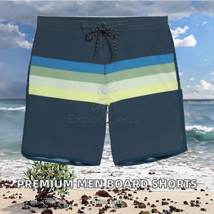 Premium Quality Men Board Shorts Mid Waist Breathable Eco-Friendly OEM <b>Service</b> Custom Made Loose Fit - Product Image 2
