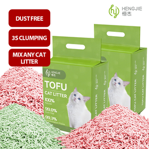 Litière pour chat en tofu biodégradable, sans poussière, écologique, prix d'usine, vente en gros, OEM/ODM avec parfum personnalisé - Product Image 2