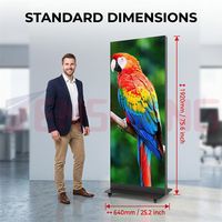 Écran d'affichage numérique LED pliable P1.53 P1.86 P2 P2.5 P3 RGB avec contrôle WiFi pour la vente au détail, les expositions, les événements et la location