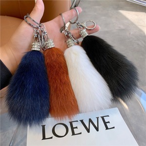 ขนาดเล็ก13ซม. พวงกุญแจหางจิ้งจอกธรรมชาติหางจิ้งจอกแท้ - Product Image 3