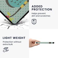 Étui de tablette en cuir PU personnalisé imprimé de 7 pouces avec fonction veille/réveil automatique, étui premium pour tablette Kobo Libra 2 avec sangle de transport