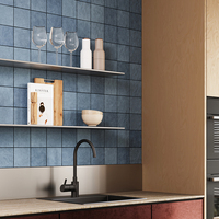 Carreaux de mosaïque en céramique pour murs et sols, design moderne, 123x123 mm, dégradé jet d'encre, céramique mate pour l'intérieur des salles de bain
