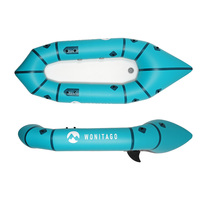 Bon marché Packraft PVC eau vive Bikerafting auto renflouement tour supérieur 5cm point de chute sol gonflable Packraft