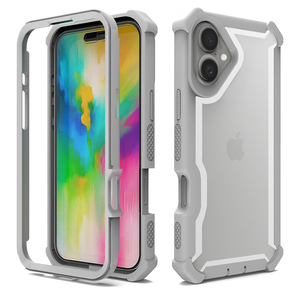 Cover Robusta a 360 Gradi, Armatura Spaziale Antiurto, Custodia Protettiva Trasparente Resistente per <span class=keywords><strong>iPhone</strong></span> 16 - Product Image 6