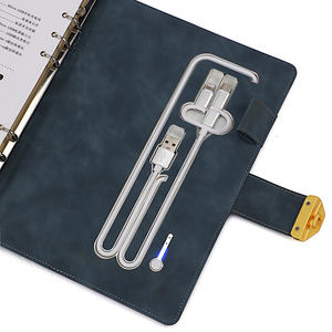 지문 인식 powerbank 노트북, 무선 기능 A5 충전 노트북, 고급 선물 세트 일기 - Product Image 4