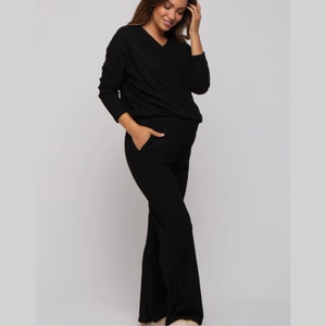 Vêtements <span class=keywords><strong>de</strong></span> détente <span class=keywords><strong>de</strong></span> maternité <span class=keywords><strong>en</strong></span> gros personnalisés, hauts à manches longues et pantalons, pyjama pour femmes enceintes, vêtements <span class=keywords><strong>de</strong></span> maison <span class=keywords><strong>en</strong></span> tricot - Product Image 1