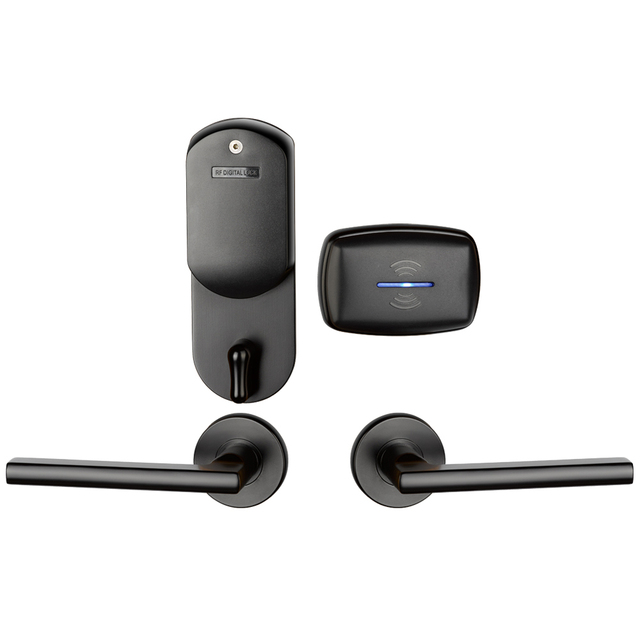 Smart Rfid Hotel System Rf Card Electronic Door Handle Hotel Lock Door Level Lock Smart Lock