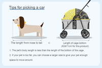 Poussette pour chien bon marché d'usine Poussette pour animaux de compagnie pour chiens chats avec porte-gobelet
