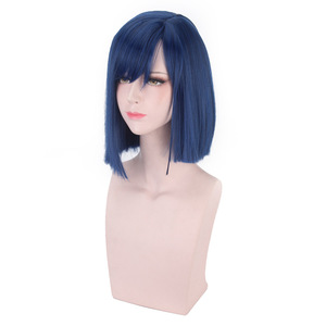 Ainizi - Pelucas <span class=keywords><strong>de</strong></span> Cosplay <span class=keywords><strong>de</strong></span> ICHIGO <span class=keywords><strong>de</strong></span> 35 cm, Color Azul Oscuro, Sintéticas, Código 015, <span class=keywords><strong>de</strong></span> DARLING in the FRANXX, Venta al por Mayor - Product Image 5