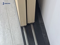 Cloison coulissante moderne en alliage d'aluminium avec verre dépoli double vitrage pour salon, chambre et dressing