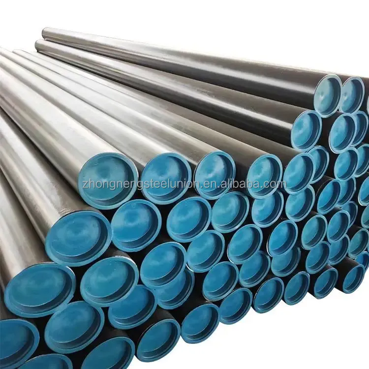 Tubo de aço carbono para cilindro hidráulico, melhor qualidade, tubo de construção redondo galvanizado sem costura