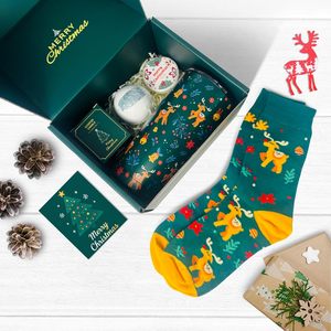 Canasta de Regalo Navideña 2026 con Diseño de Reno y Árbol de Navidad para Mamá, Compañeras de Trabajo, Maestra, Esposa, Mejor Amiga - Product Image 2