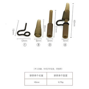 Clips à changement rapide, clips pivotants robustes, kit <span class=keywords><strong>de</strong></span> clips <span class=keywords><strong>de</strong></span> sécurité, connecteur, plombs <span class=keywords><strong>de</strong></span> pêche à la carpe, équipement <span class=keywords><strong>de</strong></span> pêche à la carpe, matériel <span class=keywords><strong>de</strong></span> pêche - Product Image 4