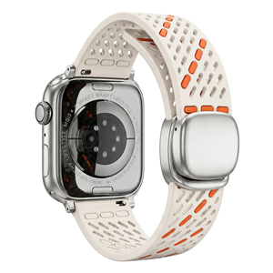Correa de silicona transpirable de dos tonos personalizada con cierre magnético para iWatch 11 10 9 8 7 - Product Image 5