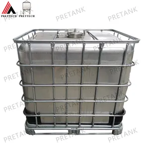 1000L 275 Gallon stainless steel water tote ibc tank