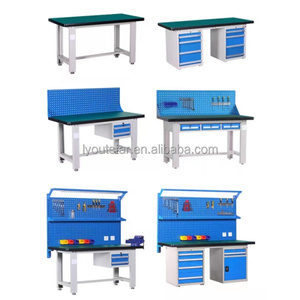 Banc de travail mobile personnalisable avec armoire de rangement pour atelier, idéal pour l'organisation des outils et des postes de travail en entrepôt, support OEM - Product Image 3
