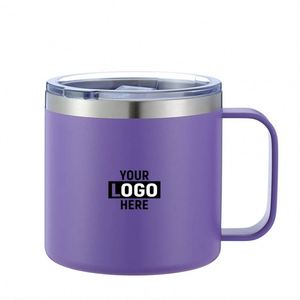 Wholesale 12oz/14oz/16oz Double Wall Vacuum <b>Insulated</b> Stainless Steel Travel <b>Mug</b> Custom Logo Coffee Camping Cup With Lid - Product Image 2