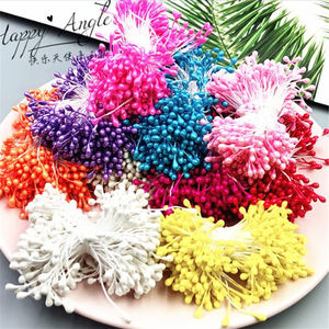 Opciones de color Pistilo artificial Perla Flor <span class=keywords><strong>Estambre</strong></span> DIY Cabezas dobles Flor artificial <span class=keywords><strong>Estambre</strong></span> - Product Image 5