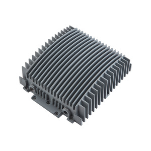 Top Cup Metal Aluminum Heat Sink Die Casting Custom Size Black Radiator Housing For Power Module Communicator Accessories - Product Image 2