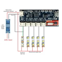 Controlador de Tira LED a Todo Color Lededit WS2811/SK6812 de 1024 Píxeles, Software Programable, Efectos, Patrones DIY, Texto Desplazable