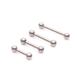 14G ASTM F136 impianta grado <span class=keywords><strong>titanio</strong></span> internamente filettato lingua bilanciere anello di <span class=keywords><strong>titanio</strong></span> <span class=keywords><strong>Piercing</strong></span> gioielli - Product Image 4