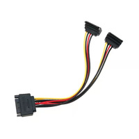 Cantell 2 en 1 SATA 15 PIN macho a Sata 15 pin hembra Y divisor SATA cable de alimentación