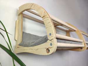 Cat Barsch Wand montage Holz katze Möbel Cat Cave - Product Image 5