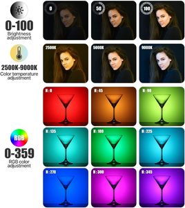 Ulanzi VL49 RGB Vidéo Lumières Mini LED Caméra Lumière 2000mAh Rechargeable LED Panneau Lampe Photo Vidéo Éclairage pour <span class=keywords><strong>Youtube</strong></span> Tik <span class=keywords><strong>tok</strong></span> - Product Image 3