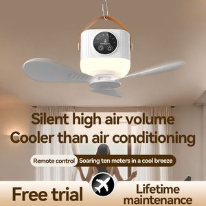 Silent Night Cooling Sleep Mode 7200Mah Portable Ceiling Fan With <b>Light</b> and Mosquito Box Safe for Mother Infant Dorm - Product Image 2