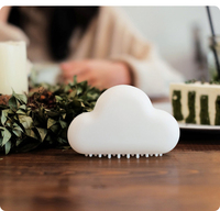 Nuage Silicone LED veilleuse mignon Rechargeable ABS lampe de bureau batterie puissance pour chambre salon petit chevet lit éclairage