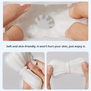 Мужской мастурбатор-чашка для имитации полового акта, из ТПЭ, многоразовый, портативный, для тренировки и массажа пениса, секс-игрушка - Product Image 2