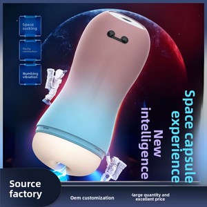 शुरुआती विमान कप पुरुष हस्तमैथुन कंपन पूरी तरह से स्वचालित लिंग ट्रेनर नरम कृत्रिम योनि तनाव राहत सेक्स टॉय - Product Image 2