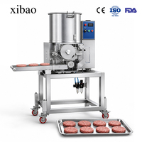 Automatische Fleischpattie-Formmaschine Hamburger-Hersteller Produktionslinie Ausrüstung Hochleistungs-Fleischverarbeitungsmaschine