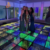 Plancher de danse Balletstar avec éclairage LED 3D effet miroir et ciel étoilé pour DJ, discothèques et soirées dansantes