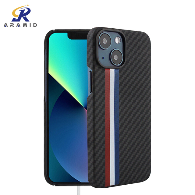 Magnetic Aramid Fiber Phone Case for iPhone 13 Mobile Cell Phone Cover Carbon Case