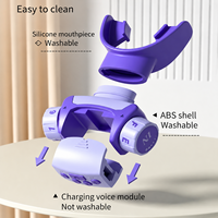 Appareil d'exercice des muscles respiratoires S1P mains libres, intelligent, guidé par application vocale, avec double embout buccal, unisexe, réglable sur 8 niveaux, pour le sport, OEM ODM