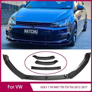 ลิ้นกันชนหน้าสำหรับ GOLF 7 VII MK7 TDI TSI TGI 2012-2017 ดิฟฟิวเซอร์ สปอยเลอร์ ป้องกันกันชนหน้า ชิ้นส่วนตกแต่งรถยนต์ - Product Image 1