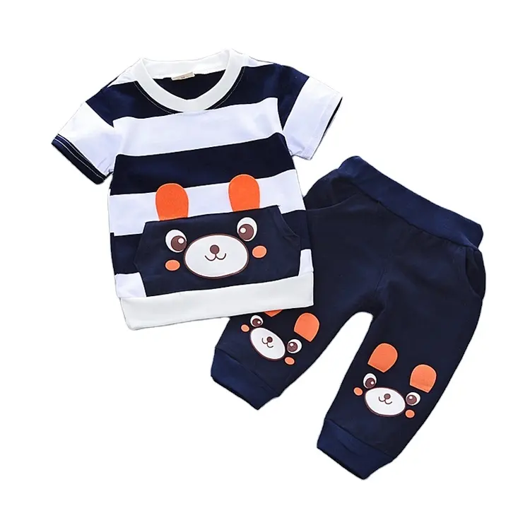 Baby Boy clothes wholesale Lovely Fancy Panda Pattern 2-6 Boy children's boutique