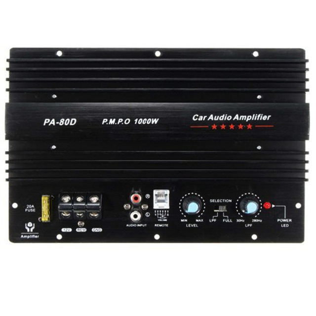 Car 10 "12" Subwoofer Power Amplifier Motherboard 12V High Power Car Audio PA-80D Power Amplifier Board 1000W